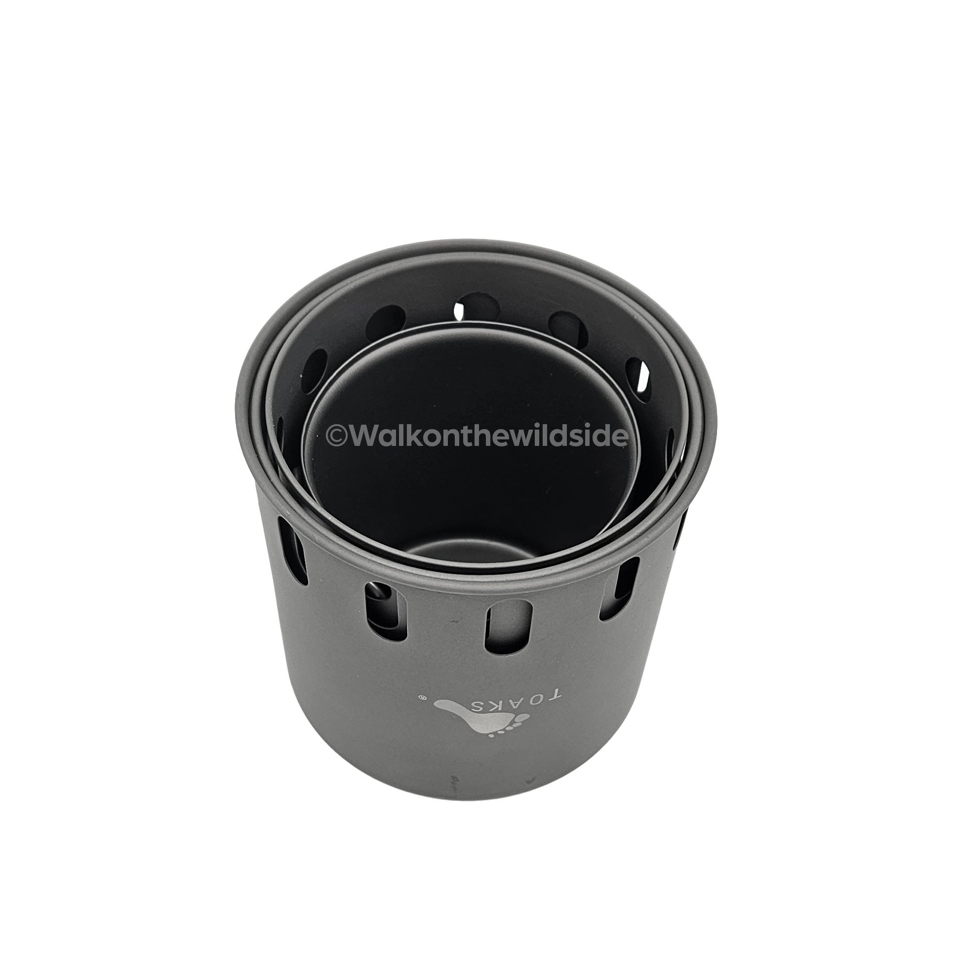 Toaks Wood Burning Stove STV11 mit Cup 370DW darin
